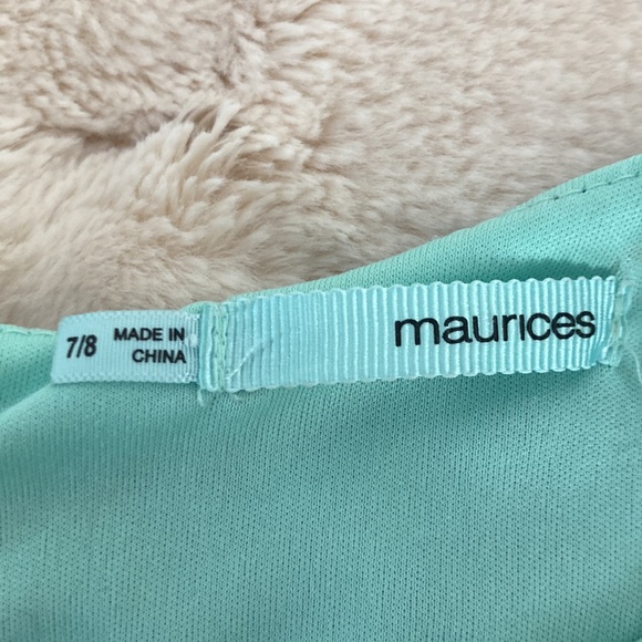 Cute lace dress, about above knee length, flowy, blue, turquoise - Picture 4 of 4